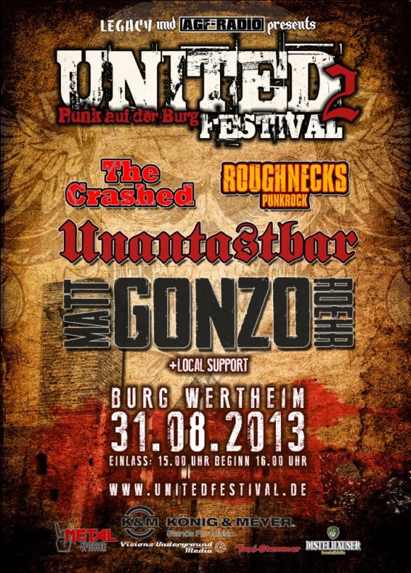 Unantastbar Matt Gonzo Roehr United Festival The Crashed Roughnecks Wertheim